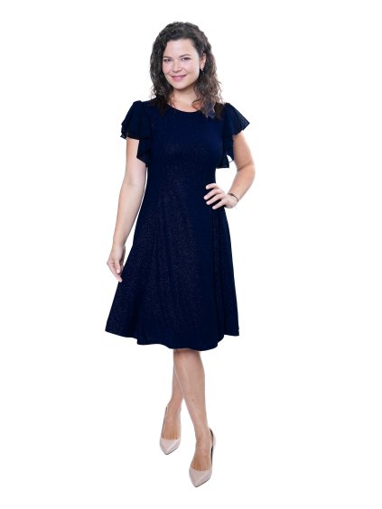 Sofistik plesové šaty OLA, modrá