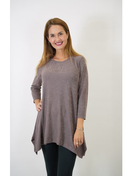 Sofistik tunika MARION, capuccino