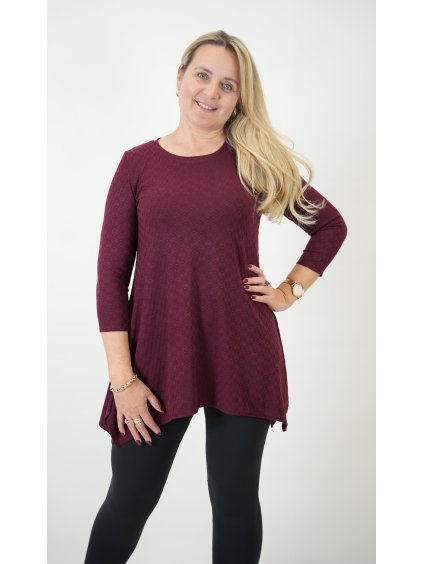 Sofistik tunika MARION, vínová