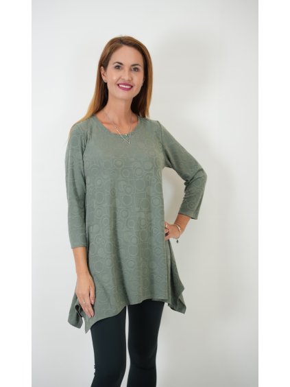 Sofistik tunika MARION,oliva