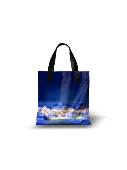 Taška se zipem a podšívkou modrá zima