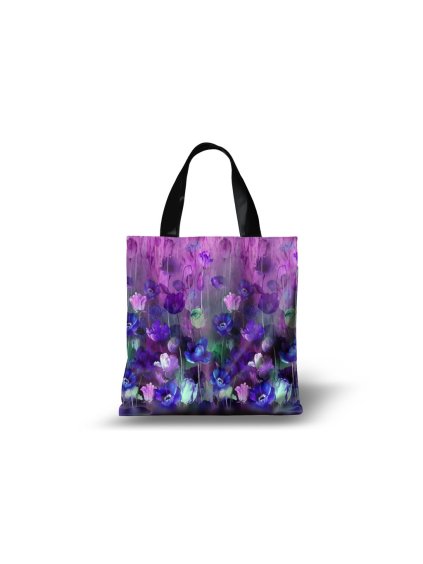 Taška fialové tulipány
