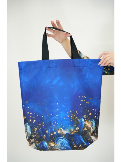 Taška modrý mramor