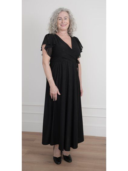 Sofistik plesové šaty OLINA, černá