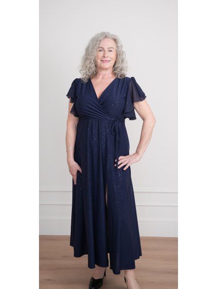 Sofistik plesové šaty OLINA, tmavě modrá