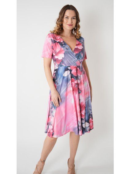 Sofistik šaty ALIANA, v5 ibišek