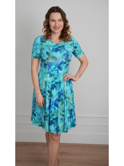 Sofistik šaty DOMINIKA, V1 tyrkys