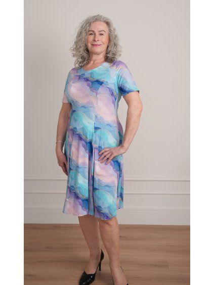 Sofistik šaty DOMINIKA, V2 mramor