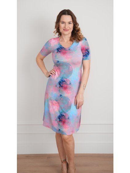 Sofistik šaty DOLORES, V2 růžová