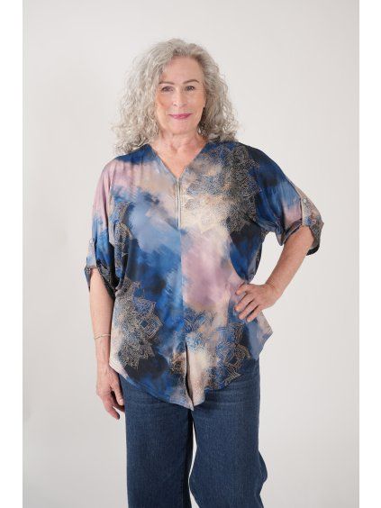 Sofistik halenka ZLATA, V1 modrá mandala