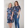Sofistik šaty ŠÁRKA, V1 modrá květ