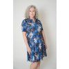 Sofistik šaty ŠÁRKA, V1 modrá květ