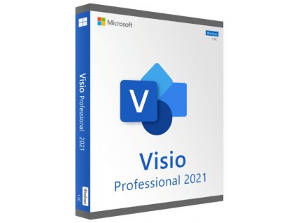 Microsoft Visio 2021 Professional - robustní software pro tvorbu diagramnformací. Druhotná licence. Koupitů a vizualizaci komplexních i online na Softabe.