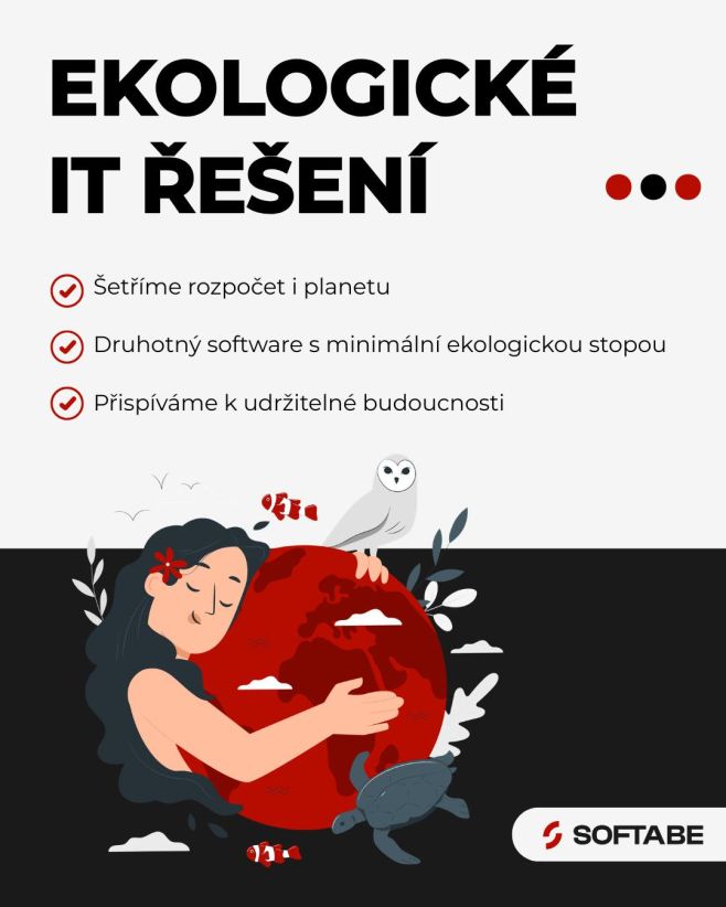 Druhotný software je víc než jen cenově dostupná alternativa. Je to krok směrem k ekologičtějšímu IT sektoru. 🌍 V Softabe...