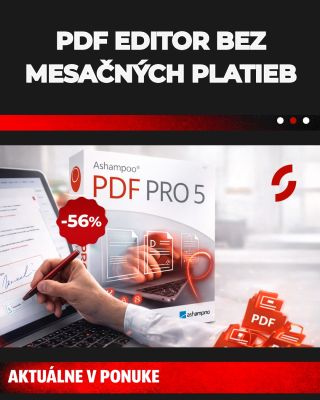 PDF editor bez mesačných platieb. Jednorazová licencia, ktorú využijete naplno. 🌐 Ashampoo PDF Pro 5 Vám umožní upravovať,...