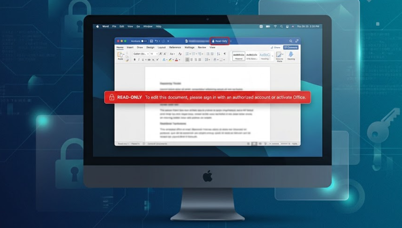 Office 2021 pro MAC přešel do režimu jen pro čtení