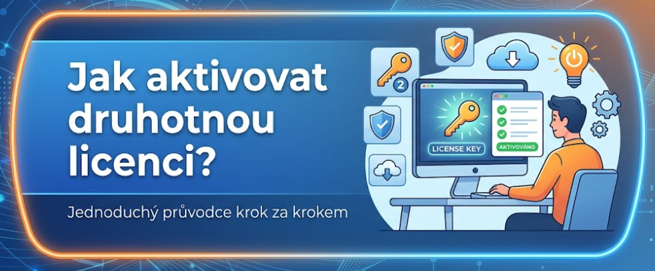 Jak aktivovat druhotnou licenci?
