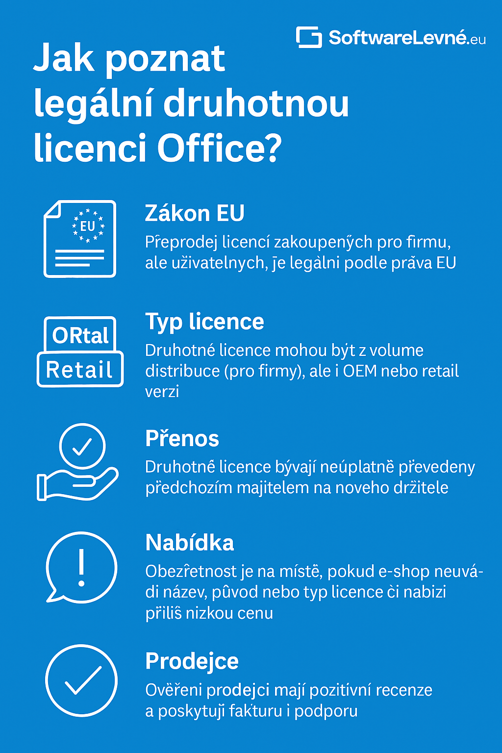 🧠 Jak poznat legální druhotnou licenci Office?