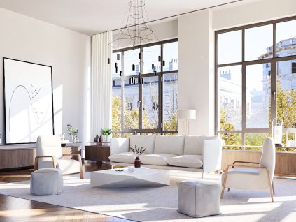 interior rendering couches RT