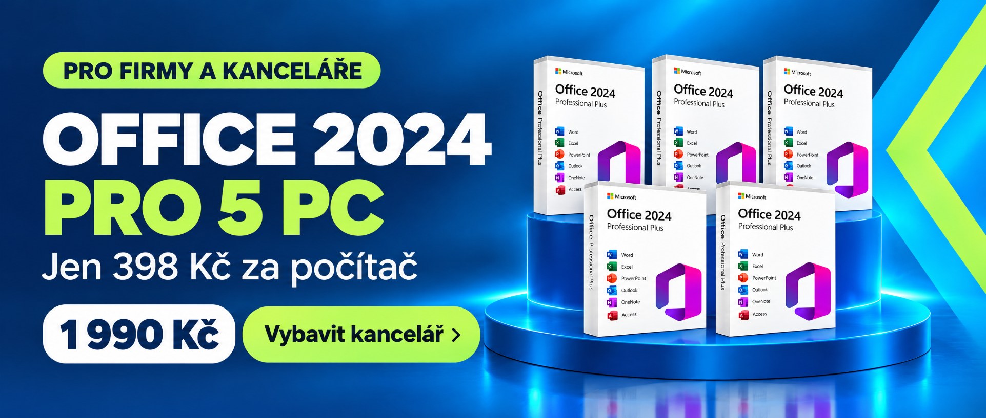 Office 2024 pro 5 PC za 1 990 Kč