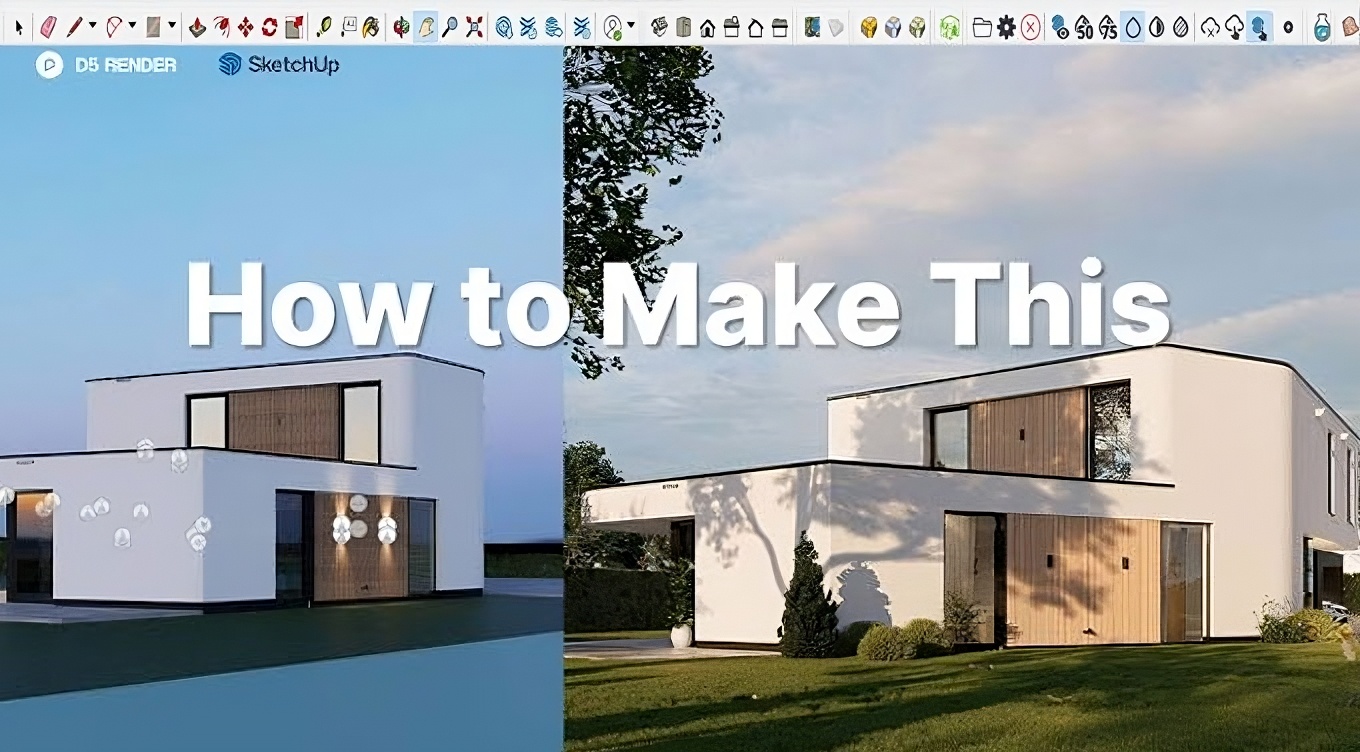 Ako prepojiť SketchUp s D5 Render za 3 minúty