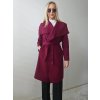 Jesenný bordový kabát