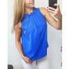 Modrý elegantný top