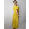 Žlté dlhé elegantné šaty