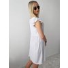 Letné biele voľné šaty