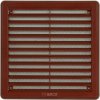 Větrací mřížka krytka 150x150 hnědá se síť.