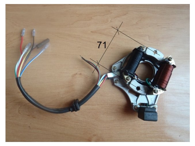 Stator zapalování na pitbike dirtbike ATV - 2/2/33