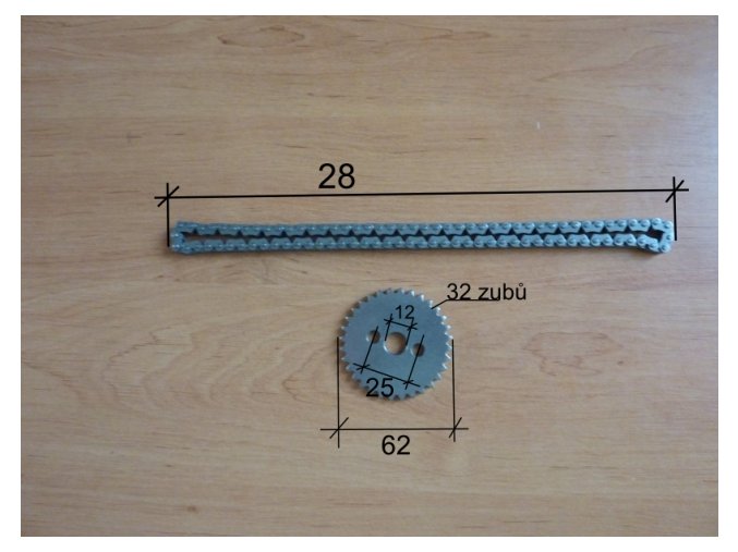 Sada rozvodu ventilů na pitbike - motor XY160