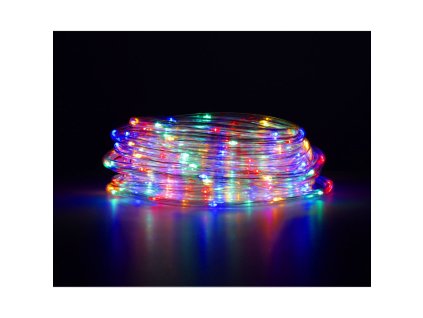 Lampki LED zewnetrzne waz swietlny sznur na balkon 10m 100LED multikolor 8 trybow swiecenia 147545