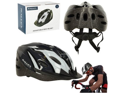 Kask rowerowy RALLEX otwory wentylacyjne regulowany damski meski uniwersalny mlodziezowy regulowany 54 58 cm 167664