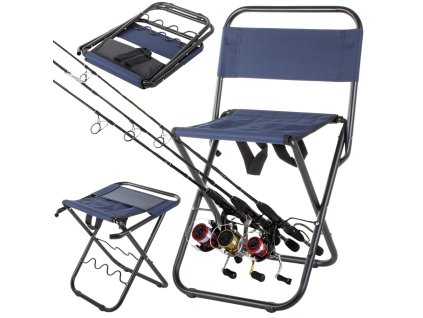 16941 2 rybarske kreslo se skladacim operadlem a rukojeti
