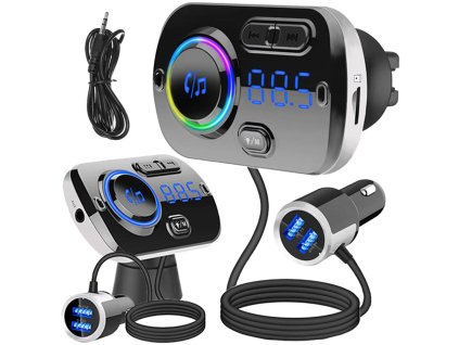 17256 5 fm vysilac bluetooth usb 5 0 multifunkcni 8v1
