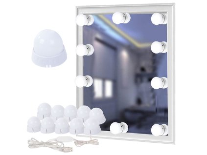 20462 14 led svetla do zrcadla sada na liceni 10 ks