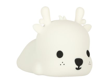 Lampka nocna silikonowa biala jelonek 134997