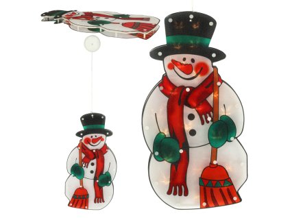 Lampki LED wiszaca dekoracja swiateczna balwan 45cm 158074