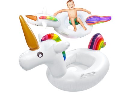 37186 12 detsky nafukovaci jednorozec pro plavani ve vode v bazenu