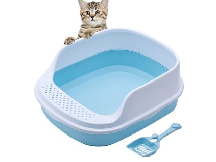 43182 7 otevreny zachod pro kocky s ramem na stelivo velka lopatka