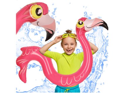 Plywak dmuchany makaron do basenu flaming 131cm 170153