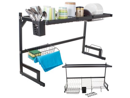 18764 13 stojan na suseni nadobi velky odkapavac na pribory talire nad kuchynskym drezem