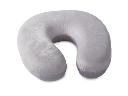 Cestovní polštářek na krk - šedý (Barva Šedá)