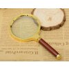 16362 13 klasicka rucni lupa 60 mm zlate sklo elegantni
