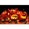 33903 13 halloween pavouk 4 ks velke dekorace strasidelne