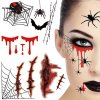 44997 3 tetovani halloween falesny realisticky omyvatelny prevlek