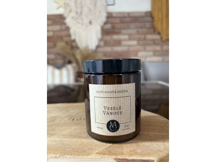 Sójová svíčka Veselé Vánoce