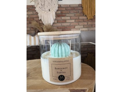 Sójová svíčka Bergamot&Santal