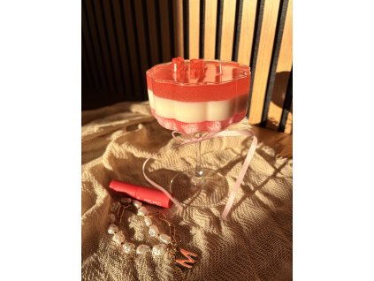 Valentýnská svíčka sklenice